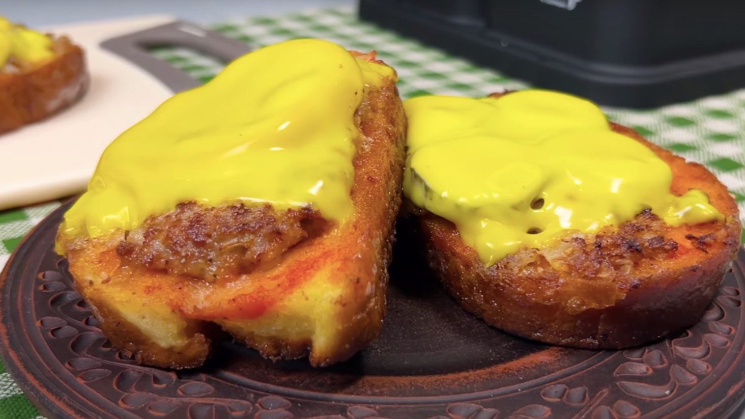 Hot sandwiches with meat and cheese — just like McDonald's